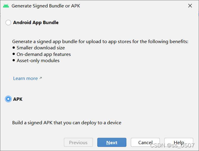 2.png Android Studio打包生成APK  文件 APK 第2张